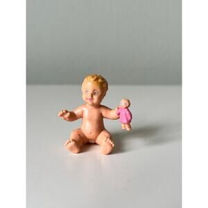 Vintage Child Baby Toddler Miniature 1:12th Scale Toy Nursery Daughter 1988 Toy